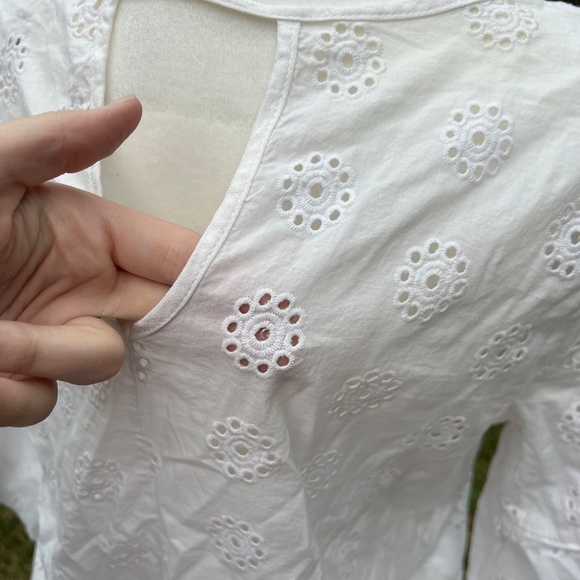 LAST CHANCE 7/31 White Eyelet Top - Picture 5 of 8